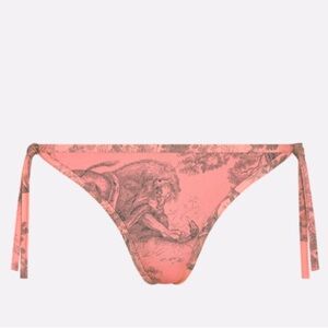 DIORIVIERA BIKINI BOTTOM
Pink&Gray Technical FabricToile de Jouy Sauvage Motif